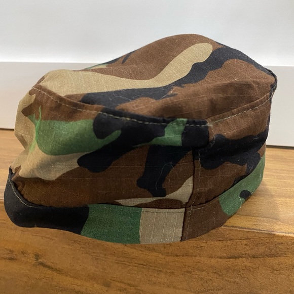 US Military‎ Propper Ripstop BDU Patrol Cap Hat Woodland Camo Size Small - Picture 2 of 5